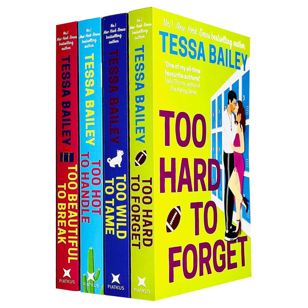 Romancing the Clarksons Series Books 1 - 4 Collection Set by Tessa Bailey (Too Hot to Handle, Too Wild to Tame, Too Hard to Forget, Too Beautiful to Break)