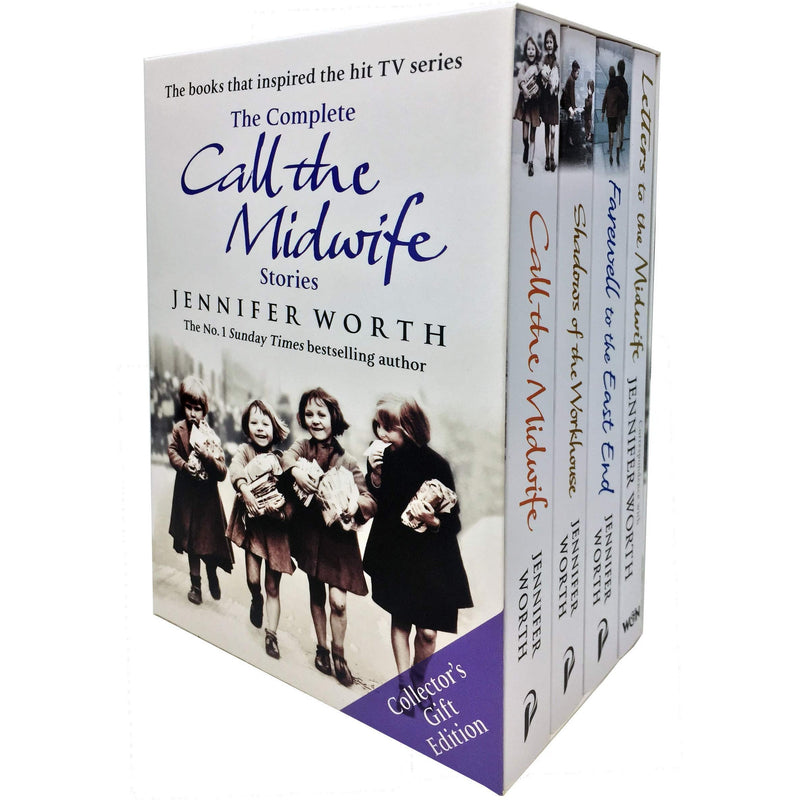 The Complete Call the Midwife Stories by Jennifer Worth: 4-Book Collector's Edition (Shadows of the Workhouse, Farewell to the East End, Call the Midwife, Letters to the Midwife)