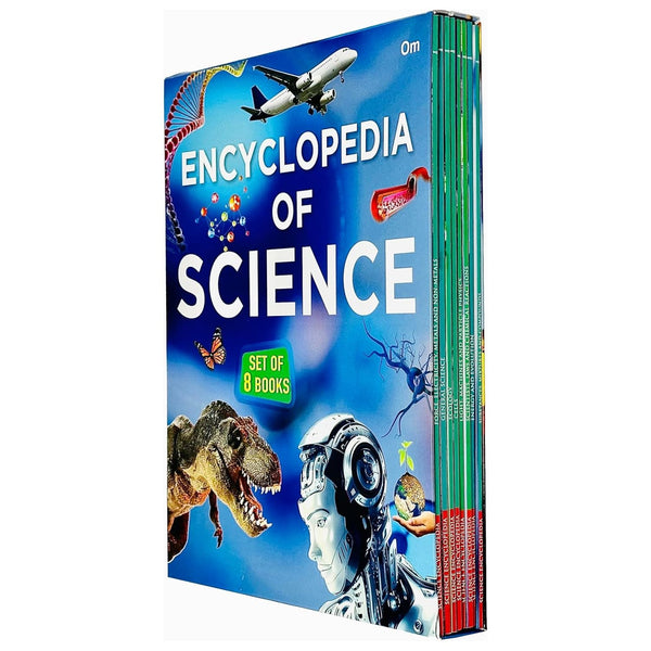 Encyclopedia of Science Set of 8 Books (Substances Mixtures and Compounds, Energy and Evolution, Scientists Laws and Chemical Reactions, Force Electricity Metals and Non-Metals & More)