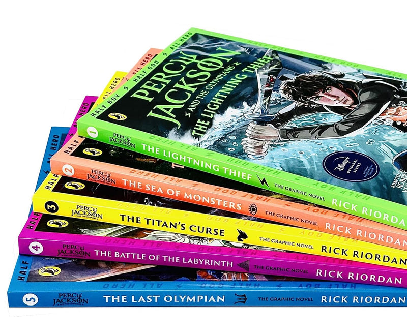 Percy Jackson Graphic Novels: 1-5 Books Collection Set