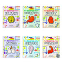 Flowchart Explorers Human Body STEM 6 Science Books Set: (Brain, Digestive, Heart, Lungs, Senses, Skeleton)