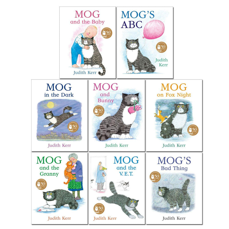 Mog The Cat Books Series 8 Books Collection Set Pack By Judith Kerr - Mog And The Baby Mogs Abc Mo..