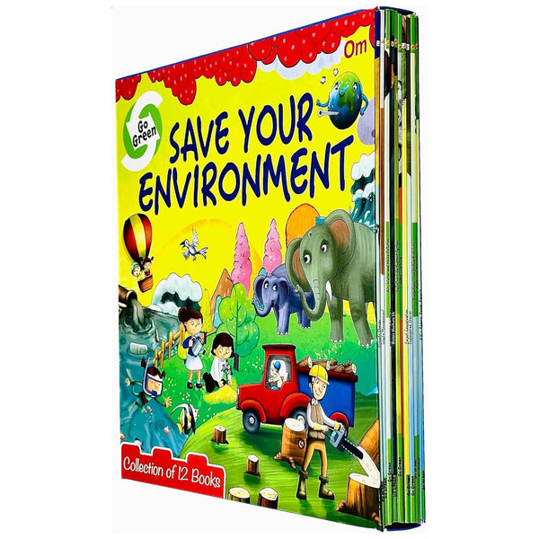 Save Your Environment collection of 12 books (Climate Change, Waste Management, Air Water and Noise Pollution, Renewable Energy,Rivers Nurture Us, Soil-Our Life Support System,Global Warming & More)