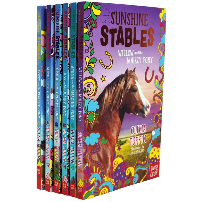 Sunshine Stables Series: 6-Book Set by Olivia Tuffin (Poppy and the Perfect Pony, Sophie and the Spooky Pony, Gracie and the Grumpy Pony, Jess and the Jumpy Pony, Amina and the Amazing Pony, Willow and the Whizzy Pony)