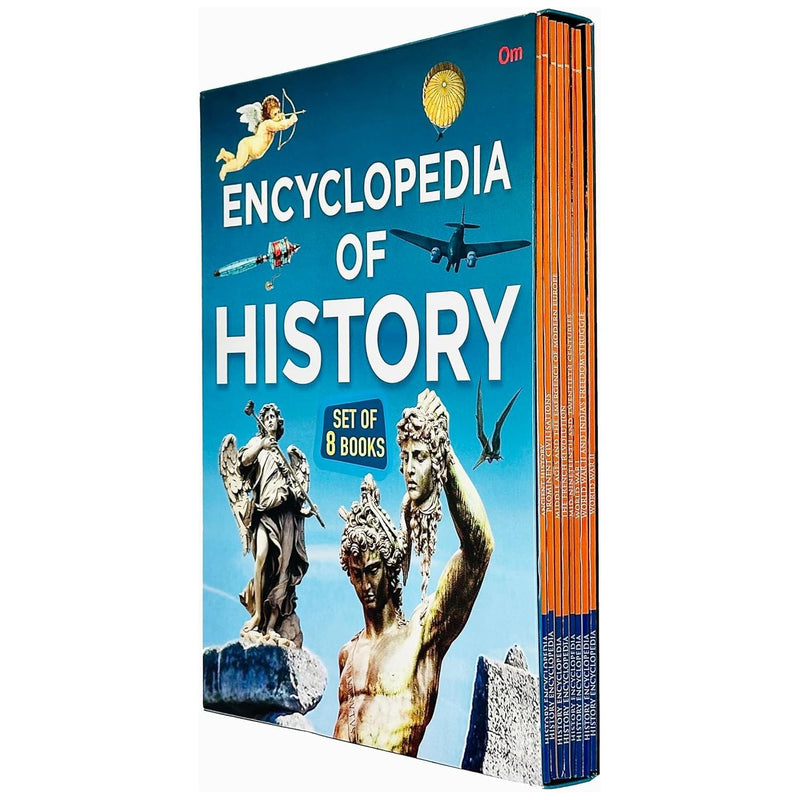 Encyclopedia of History set of 8 books (World War I, World War II, World War II and Indias Freedom Struggle, Mid Nineteenth and Twentieth Centuries, The French Revolution & More)