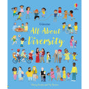 Usborne All About Feelings Friends And Families My First Books 5 Book Set By Felicity Brooks (All About Feelings, All About Families, All About Diversity, All About Friends & Worries and Fears)