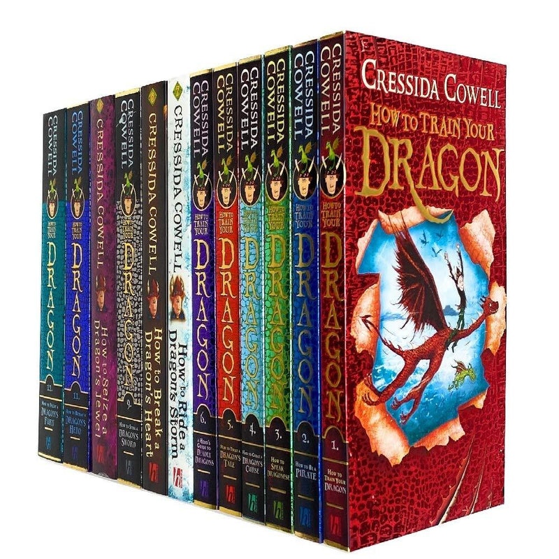 How to Train Your Dragon 12-Book Series by Cressida Cowell