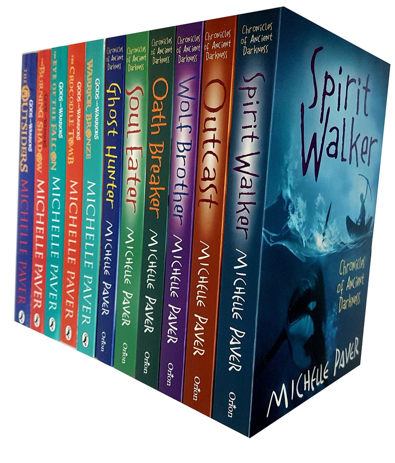 Chronicles of ancient darkness and Gods and warriors michelle paver collection 11 books set