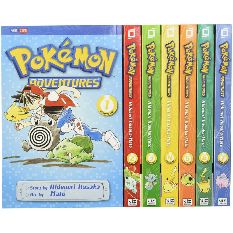 Pokemon Adventures Red & Blue Box Set: Includes Volumes 1-7 (Pokemon Manga Box Sets)