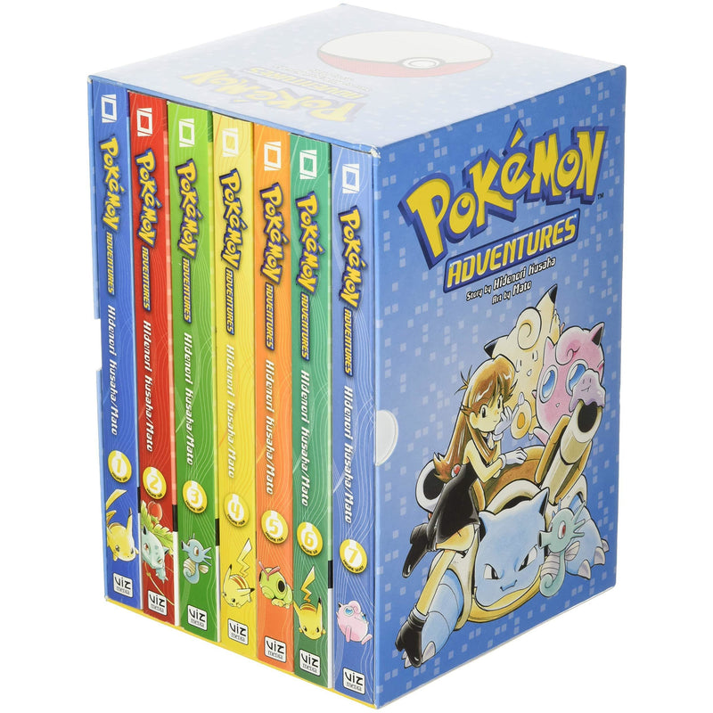 Pokemon Adventures Red & Blue Box Set: Includes Volumes 1-7 (Pokemon Manga Box Sets)