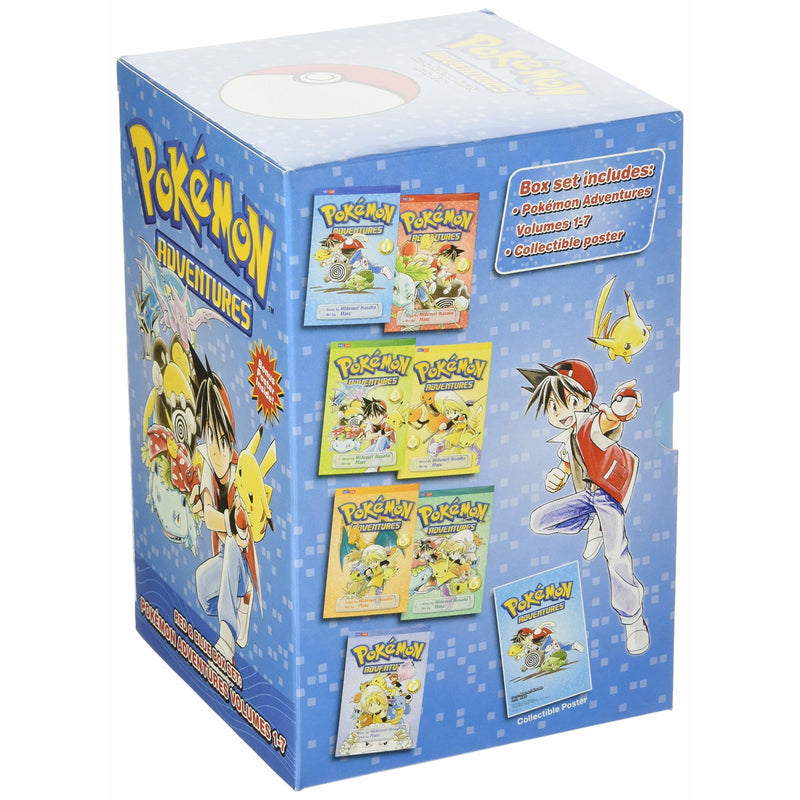 Pokemon Adventures Red & Blue Box Set: Includes Volumes 1-7 (Pokemon Manga Box Sets)