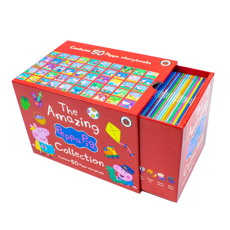 Peppa Pig 50-Book Collection (Red Box Edition)