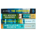 Jo Spain Series Collection 4 Books Set (The Confession, Six Wicked Reasons, The Perfect Lie, Dirty Little Secrets)