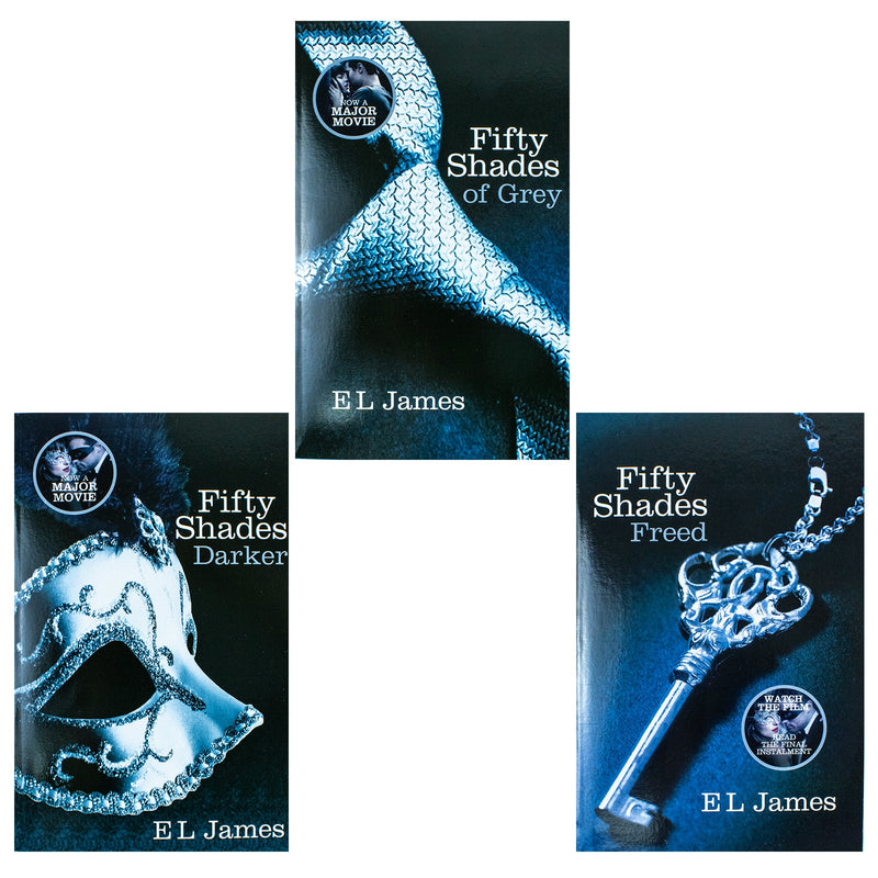 E.L. James Fifty Shades Movie Series: 3-Book Collection (Fifty Shades of Grey, Fifty Shades Darker, Fifty Shades Freed)