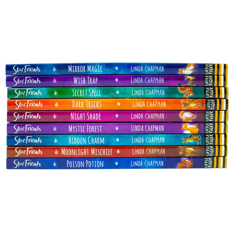 Linda Chapman Star Friends Series 9 Books Collection Set (Mirror Magic, Wish Trap, Poison Potion, Secret Spell, Dark Tricks, Night Shade and More)