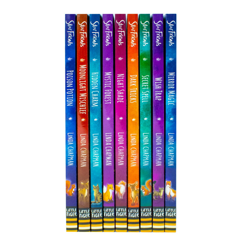 Linda Chapman Star Friends Series 9 Books Collection Set (Mirror Magic, Wish Trap, Poison Potion, Secret Spell, Dark Tricks, Night Shade and More)