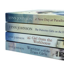 The Potteries Girls 4 Books Collection Set By Lynn Johnson (A New Day at Paradise Pottery, The Girl from the Workhouse, Wartime with the Tram Girls & The Potteries Girls on the Home Front)