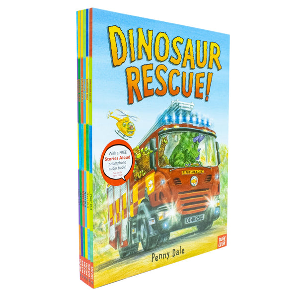 Penny Dale's Dinosaurs Series 6 Books Set With a Free Stories Audio Book! (Dinosaur Dig!, Dinosaur Zoom!, Dinosaur Rocket!, Dinosaur Pirates!, Dinosaur Farm! & Dinosaur Rescue!)