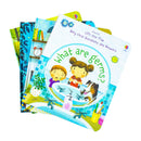 Usborne Lift-The-Flap Very First Questions and Answers Collection 2 - 4 Books Set (What are Stars, What is poo, What are germs, Why do I have to go to bed)