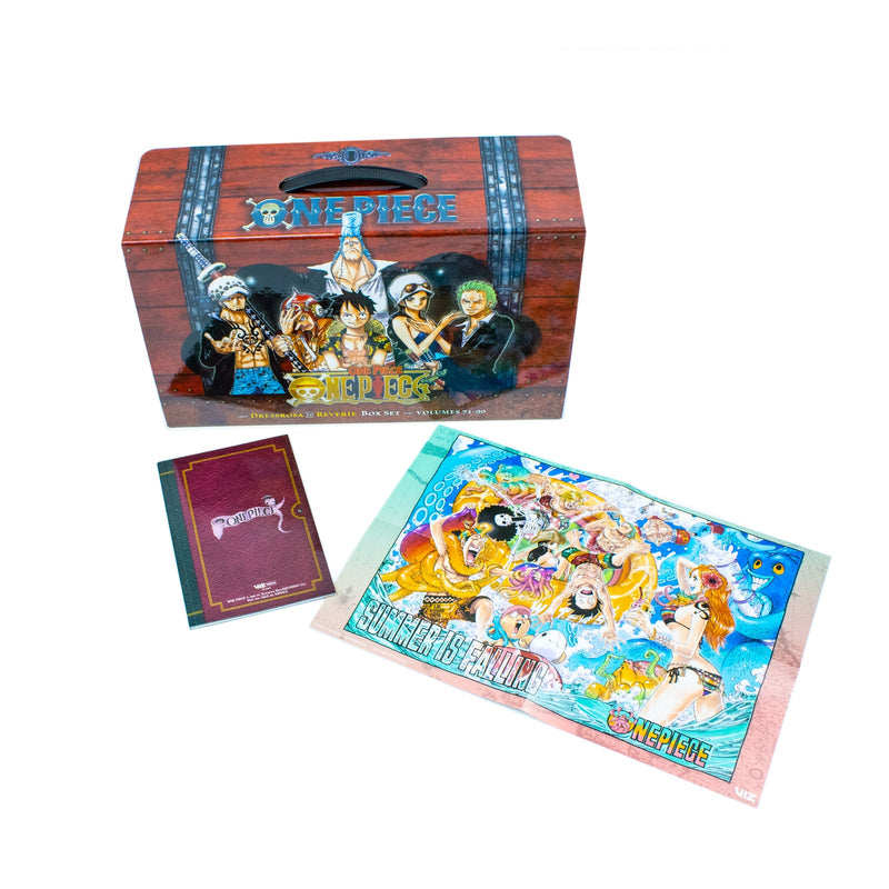 One Piece Box Set 4: Dressrosa to Reverie, Volumes 71-90 with Premium Content