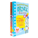 Dork Diaries 2 Books Collection Set by Rachel Renee Russell (Dork Diaries OMG: All About Me Diary & Dork Diaries 3 half : How to Dork Your Diary)