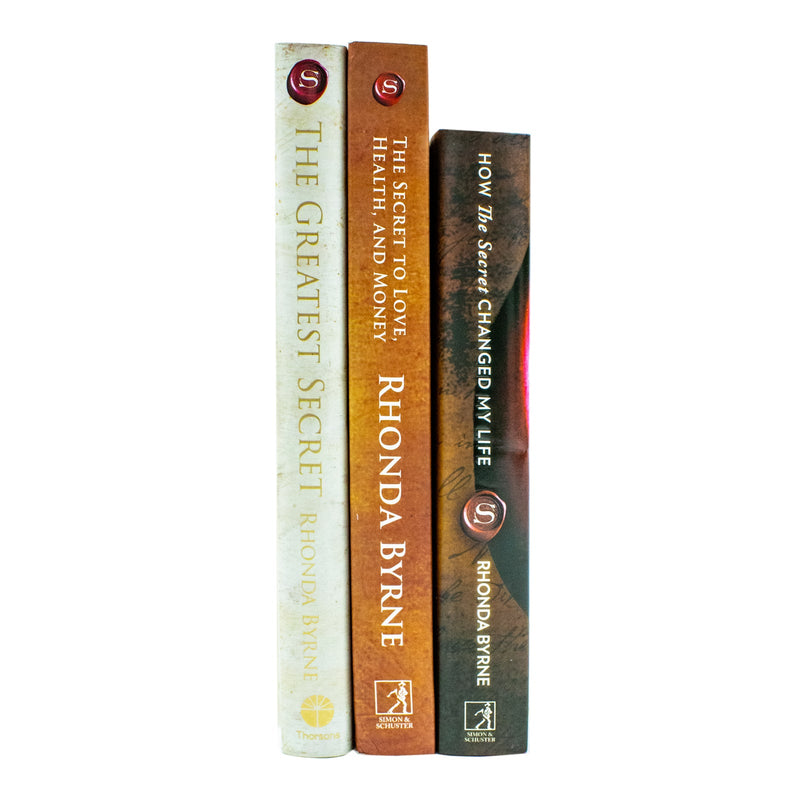 Rhonda Byrne Collection 3 Books Set (How The Secret Changed My Life [Hardcover], The Greatest Secret [Hardcover], The Secret to Love Health and Money)