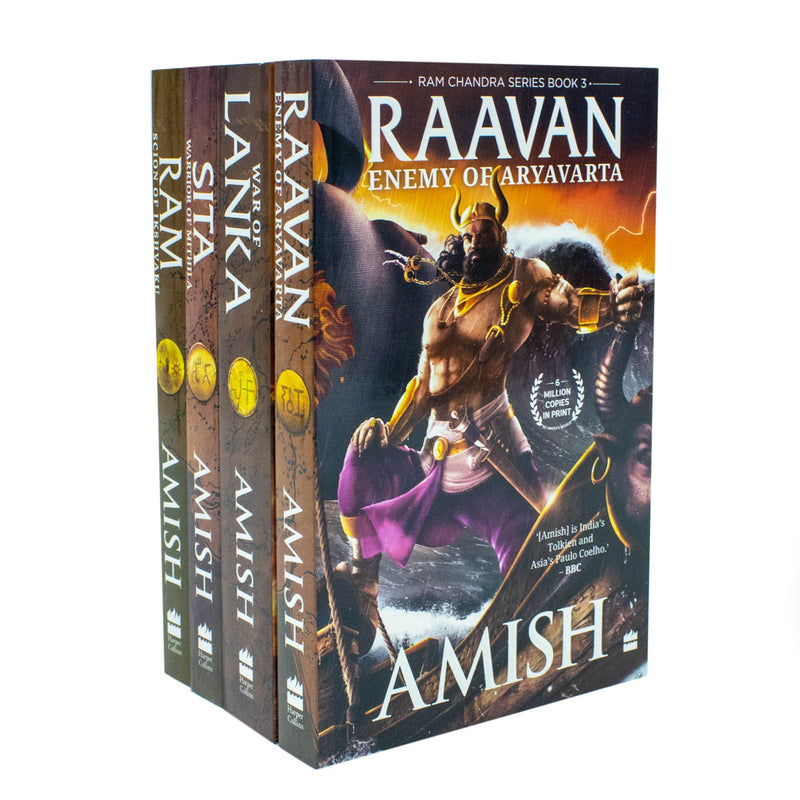 The Ram Chandra Series Boxset of 4 Books: Ram - Scion of Ikshvaku, Sita - Warrior of Mithila, Raavan : Enemy of Aryavarta, War of Lanka)