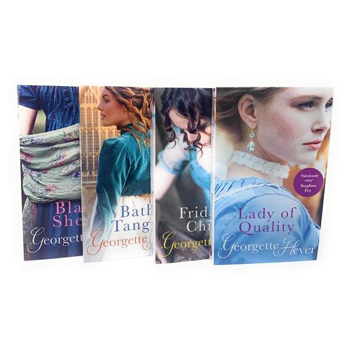 Georgette Heyer Collection – 4 Books Set (Lady of Quality, Black Sheep, Bath Tangle, Friday’s Child)