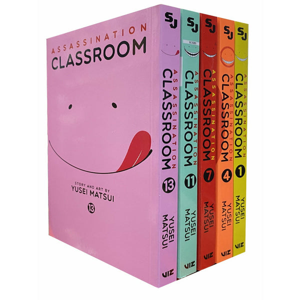 Assassination Classroom by Yusei Matsui: Volume 1, 4, 7, 11, 13 – 5 Books Set