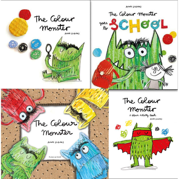 Anna Llenas: The Colour Monster Collection - 4 Books (Includes The Colour Monster, A Colour Activity Book, Goes to School, The Colour Monster Pop-Up)