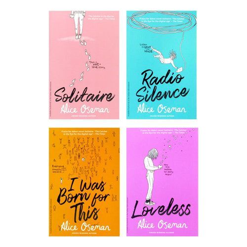 Alice Oseman 4 Books Collection Box Set (Solitaire, Radio Silence, I Was Born For This, Loveless) From the YA Prize winning author and creator of Netflix series HEARTSTOPPER