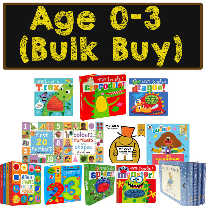 (Ages 0-3) Book Bundle: Kids Books, Toddler Books, Early Learning Reading - Bulk Buy Collection