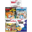 Asterix Series: 5-Book Collection (Books 21-25) (Includes Asterix and Caesar's Gift, The Great Crossing, Obelix and Co., Asterix in Belgium, The Great Divide)