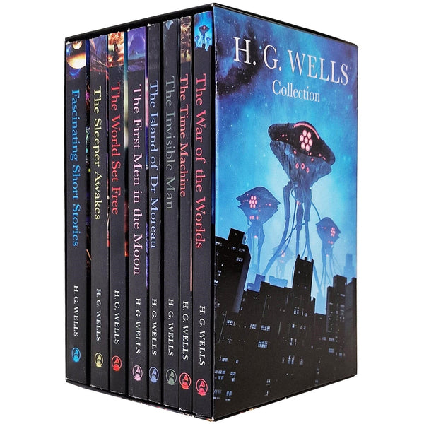 H.G. Wells Collection: An 8-Book Box Set (The War of the Worlds, Time Machine, Invisible Man, Island of Doctor Moreau, First Men in the Moon, The World Set Free, Sleeper Awakes & Fascinating Short Stories)