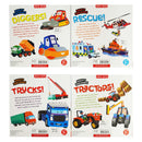 Mighty Machines! Collection: 4 Books Set (Diggers!, Rescue!, Trucks!, Tractors!): Action-Packed Exploration