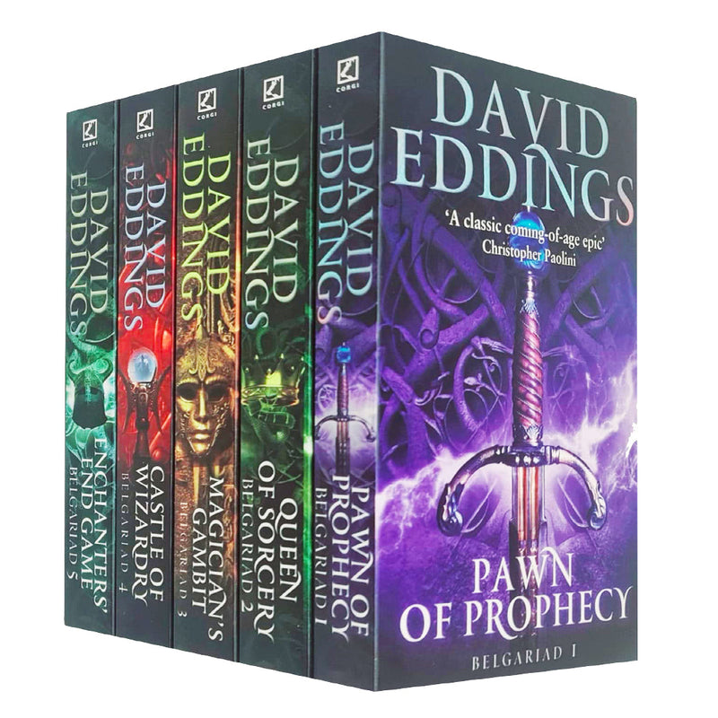 The Belgariad Series: Complete 5-Book Collection by David Eddings (Includes Pawn of Prophecy, Queen of Sorcery, Magician's Gambit, Castle of Wizardry, and More)