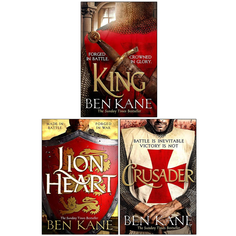 Richard the Lionheart Collection 3 Books Set By Ben Kane (Crusader, Lionheart, King)