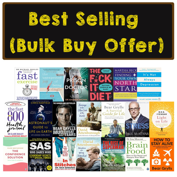 Famous Authors Best-Selling Books: Bulk Buy Offer with 20-Book Self-Help, Survival, Health, and Diet Bundle