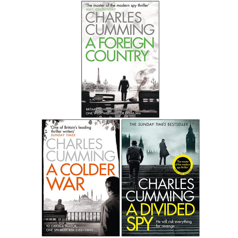 Thomas Kell Spy Thriller Series 3 Books Collection Set By Charles Cumming (A Foreign Country, A Colder War & A Divided Spy)