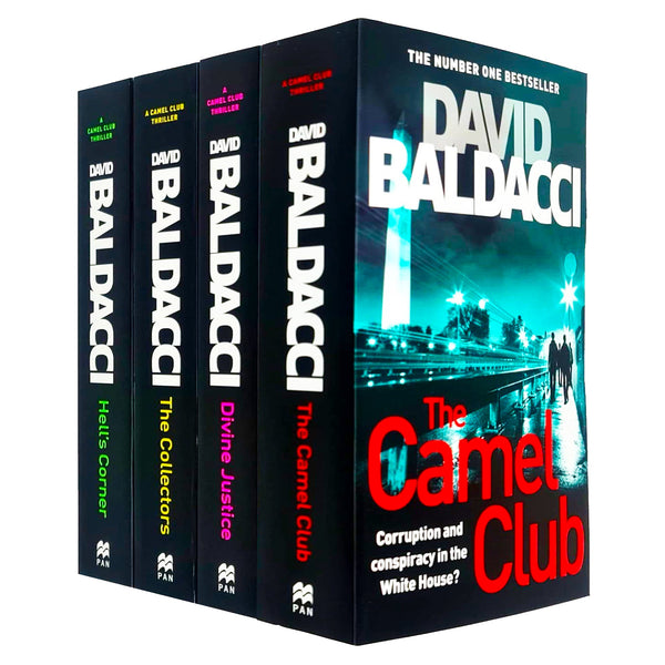 David Baldacci Camel Club Thriller Collection: 4-Book Set including Hell's Corner, Divine Justice, The Camel Club, and The Collectors.