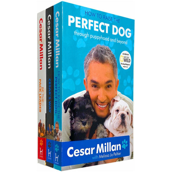 Cesar Millan Dog Training Collection – 3 Books Set (How to Raise the Perfect Dog, Cesar’s Way, Be the Pack Leader)