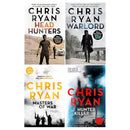 Chris Ryan: Danny Black Thrillers – 4 Books Set (Head Hunters, Hunter Killer, Masters of War, Warlord)