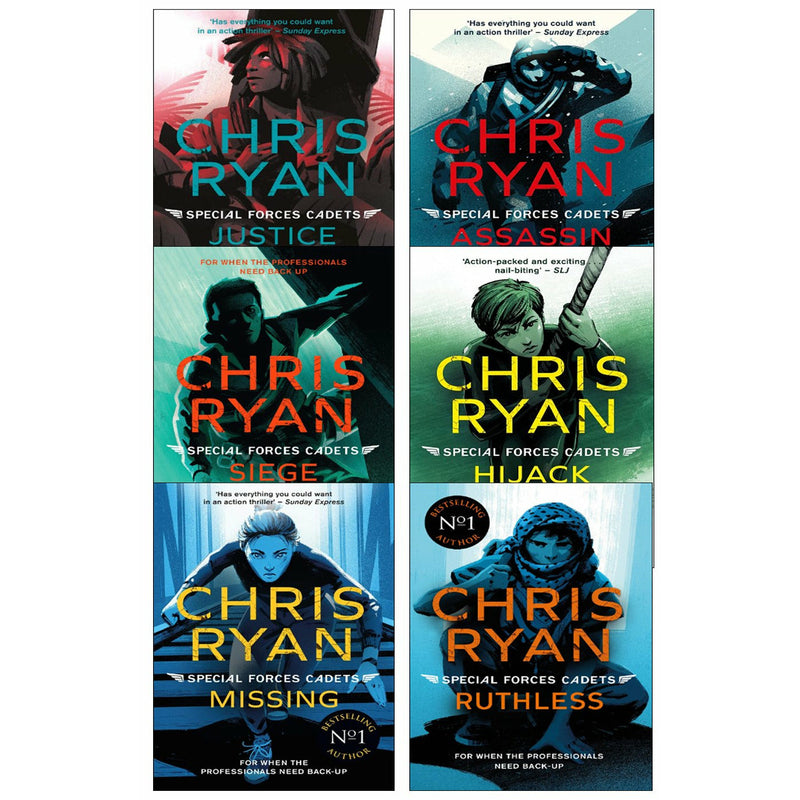 Special Forces Cadets: 6-Book Collection by Chris Ryan - Siege, Missing, Justice, Ruthless, Hijack, Assassin