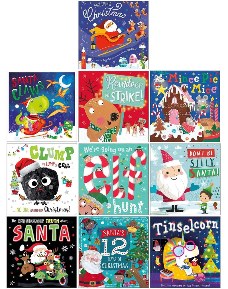 Christmas Storybook Collection 10 Books Set Ziplock - Perfect for Ages 0-5 Years - Fun and Engaging Storybooks