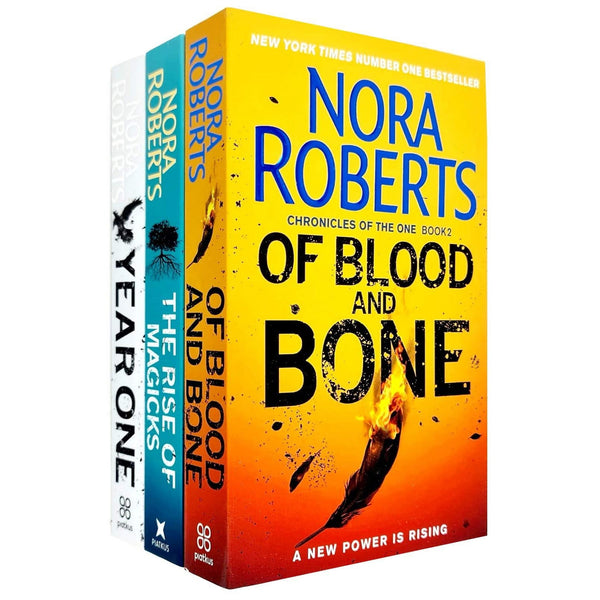 Chronicles of The One Series 3 Books Collection Set By Nora Roberts (Year One, Of Blood and Bone, The Rise of Magicks)