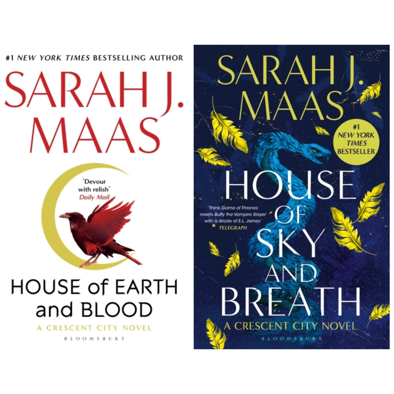 Crescent City Series: 2-Book Collection by Sarah J. Maas (House of Sky and Breath, House of Earth and Blood)