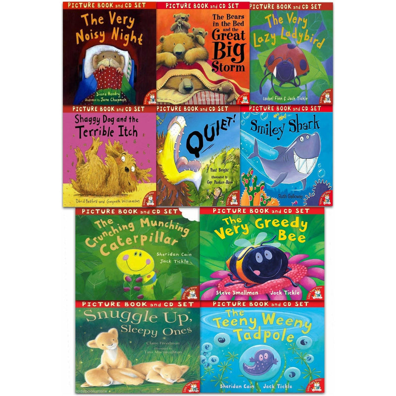 The Crunching Munching Caterpillar: 10 Stories Collection with CDs