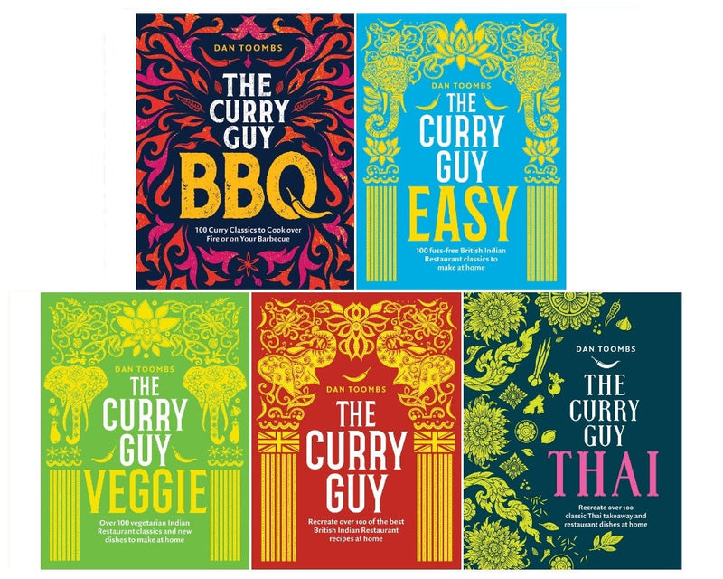 The Curry Guy Collection 5 Books Set By Dan Toombs (The Curry Guy, Curry Guy Thai, The Curry Guy Easy, Curry Guy BBQ, The Curry Guy Veggie)