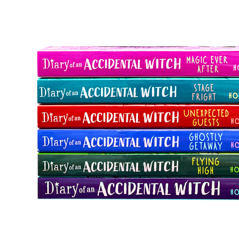 Diary of an Accidental Witch Series 6 Books Collection Set by Honor & Perdita Cargill (Diary of an Accidental Witch, Flying High, Ghostly Getaway, Unexpected Guests, Stage Fright, Magic Ever After)