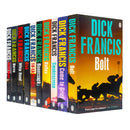 Dick Francis Thriller Collection – 10 Books Set (Bolt, Reflex, Risk, Whip Hand, and More)